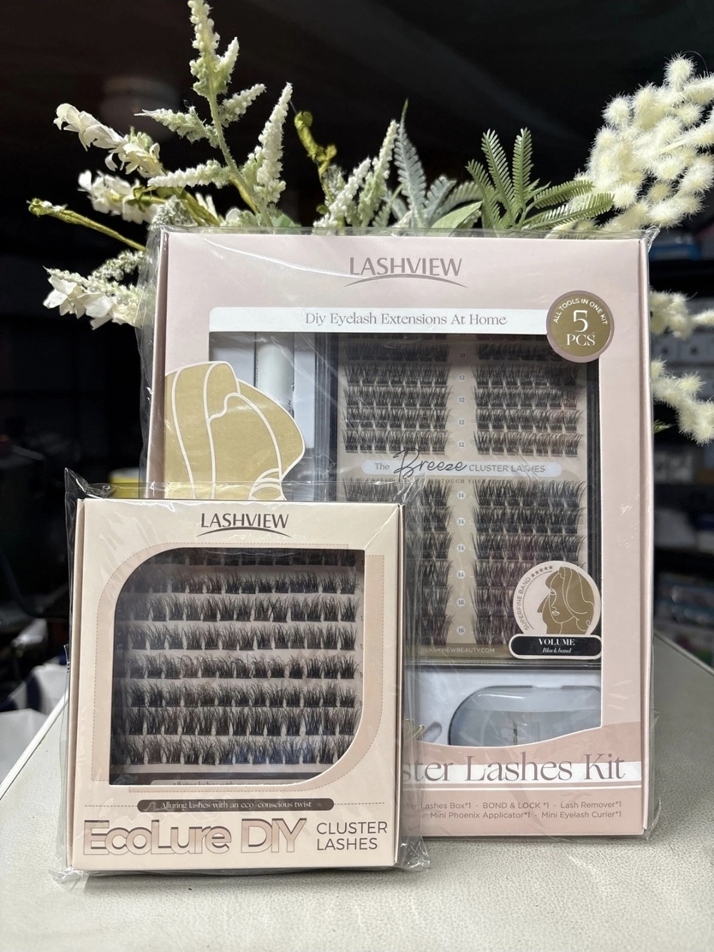 EcoLure DIY Cluster Lashes Kit - Pink